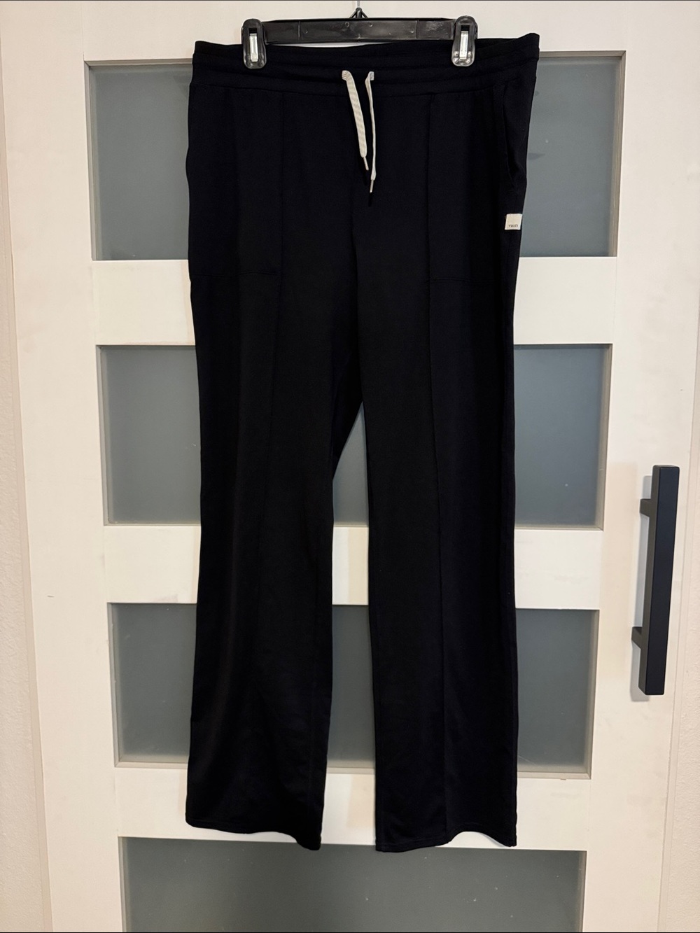 Vuori Black Wide-Leg Drawstring Pants
